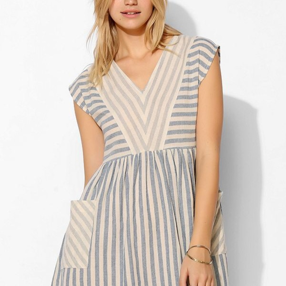 Urban Outfitters BDG Striped Babydoll Dress